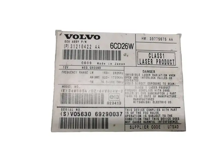 Volvo XC90 (2006 - 2014) P31210422AA Магнитола / мультимедийная система — фото 5