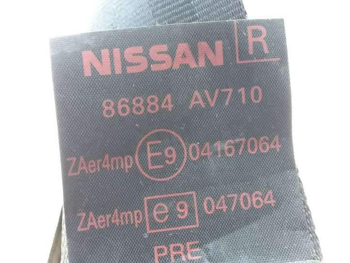 Nissan Primera (2001 - 2008)  86884AV710 Передний ремень безопасности