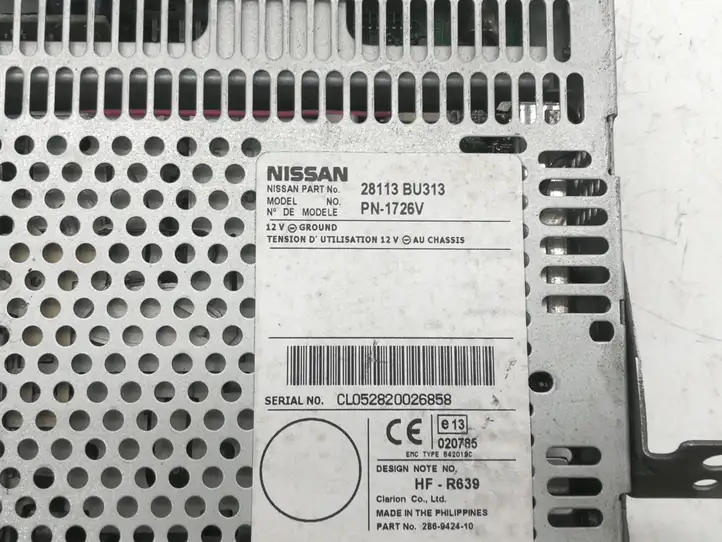 Nissan Almera Tino (2000 - 2003) 28113BU313 Магнитола / мультимедийная система — фото 2