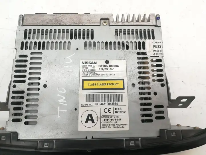Nissan Almera Tino (2000 - 2003) 28185BU005 Магнитола / мультимедийная система — фото 2