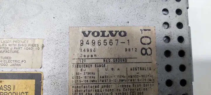 Volvo S80 (1998 - 2004) 94965671 Магнитола / мультимедийная система — фото 2