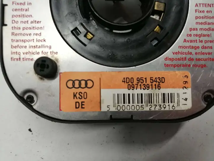 Audi A4 S4 B6 8E 8H (2000 - 2006) 4D0951543D Контактное кольцо SRS — фото 3