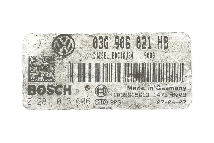 Volkswagen Golf V (2003 - 2009) 03G906021HB Блок управления двигателем (ЭБУ) — фото 5