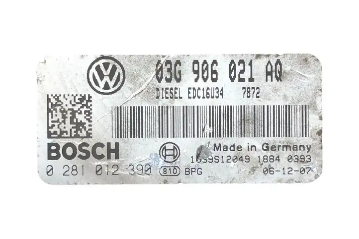 Volkswagen Caddy (2004 - 2010) 03G906021AQ Блок управления двигателем (ЭБУ) — фото 5