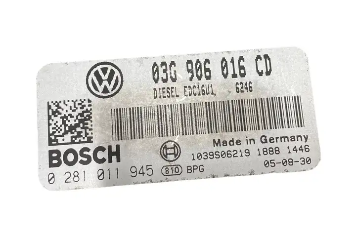 Volkswagen Touran I (2003 - 2010) 03G906016CD Блок управления двигателем (ЭБУ) — фото 5