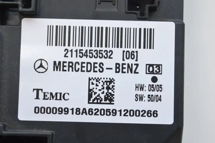 Mercedes-Benz E W211 (2002 - 2009) Модуль управления кузовом (BCM) — фото 6