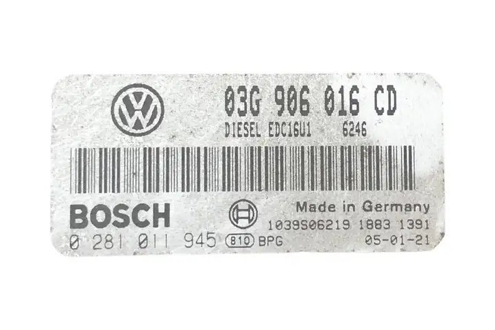 Volkswagen Touran I (2003 - 2010) 03G906016CD Блок управления двигателем (ЭБУ) — фото 5