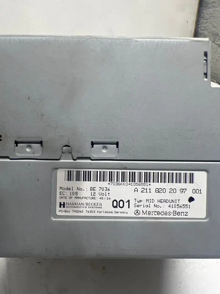 Mercedes-Benz E W211 (2002 - 2009) A2118202097 Комплект аудиосистемы — фото 4