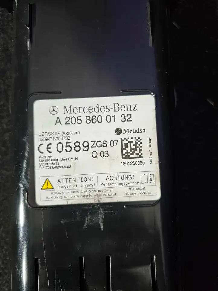 Mercedes-Benz E W238 (2017 - ) A2058600132 Боковая подушка безопасности шторка — фото 2