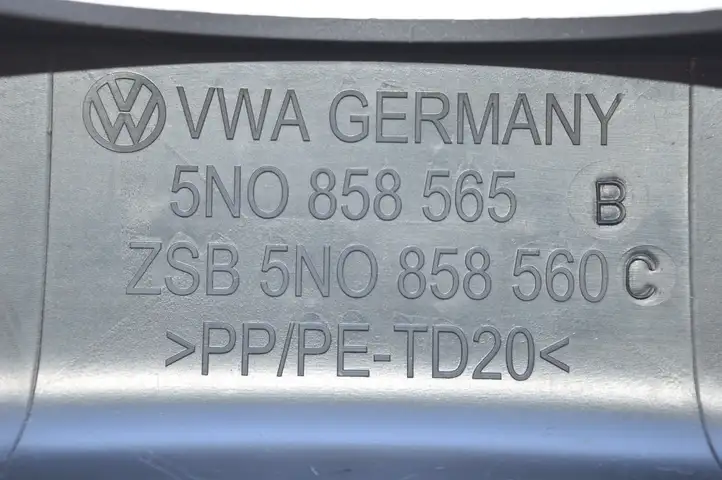 Volkswagen Golf VI (2009 - 2013) 5N0858565B Обшивка рулевой колонки — фото 7