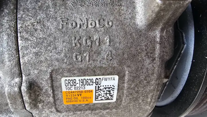 Ford Mustang VI (2015 - ) GR3B19D629GD Компрессор (насос) кондиционера воздуха — фото 7