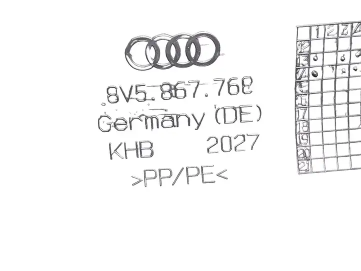 Audi A3/S3 8V (2012 - 2016) 8V5867768 Нижняя боковая отделка заднего сиденья — фото 6