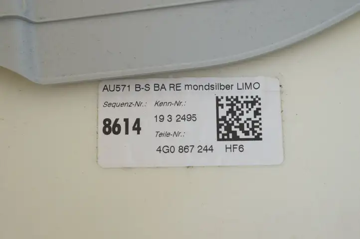 Audi A6 C7 (2011 - 2014) 4G0867244 Верхняя обшивка стойки B — фото 3