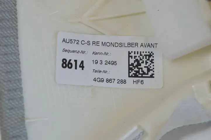 Audi A6 C7 (2011 - 2014) 4G9867288 Верхняя обшивка стойки B — фото 3