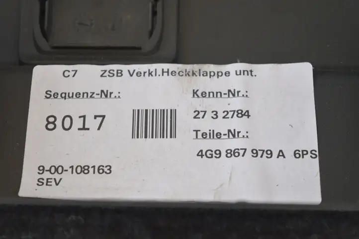 Audi A6 C7 (2011 - 2014) 4G9867979 Обшивка багажника — фото 8
