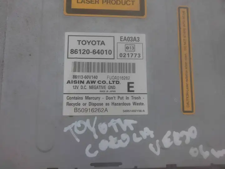 Toyota Corolla Verso AR10 (2004 - 2009) 8612064010 Магнитола / мультимедийная система — фото 5