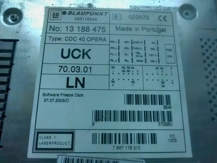 Opel Vectra C (2005 - 2009) 13188475 Магнитола / мультимедийная система — фото 4