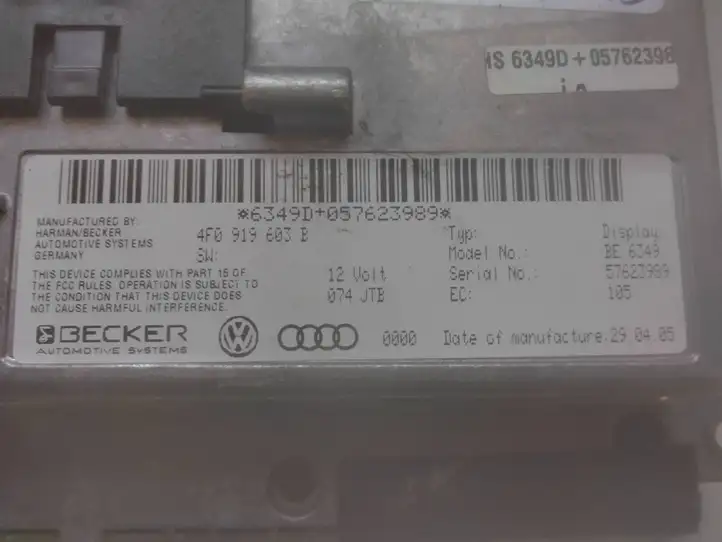 Audi A6 S6 C6 4F (2008 - 2011) 4F0919603B Магнитола / мультимедийная система — фото 4