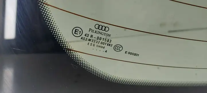 Audi A3/S3 8P (2003 - 2005) 43R001583 Заднее стекло — фото 9
