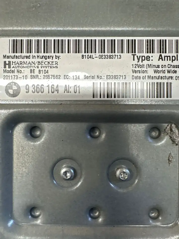 BMW 3 GT F34 (2013 - 2017) 9366164 Комплект аудиосистемы — фото 4