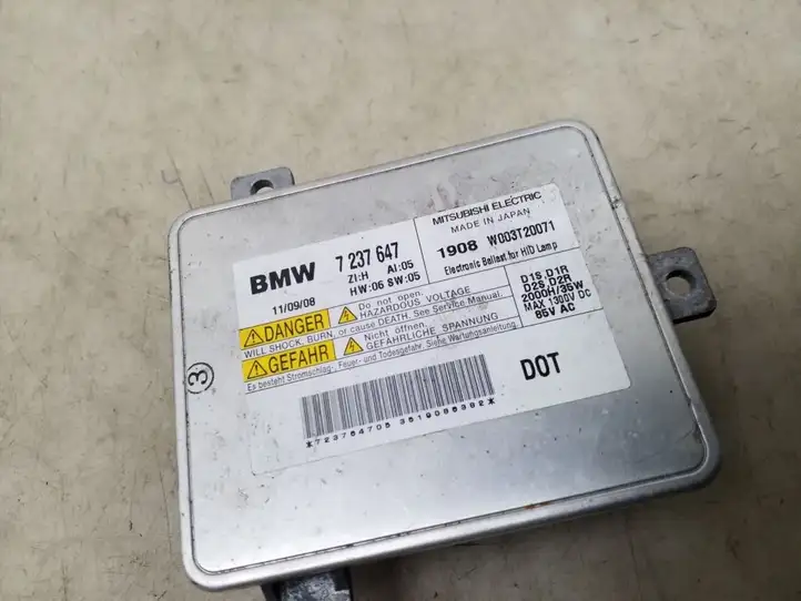 BMW 3 E90 E91 (2005 - 2012) 7237647 Блок розжига ксенона — фото 2