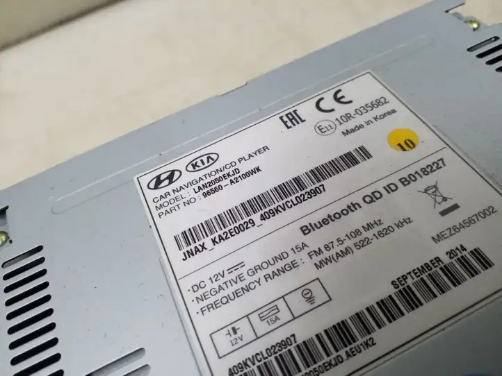 Kia Ceed (2015 - 2018) 96560A2100WK Магнитола / мультимедийная система — фото 6