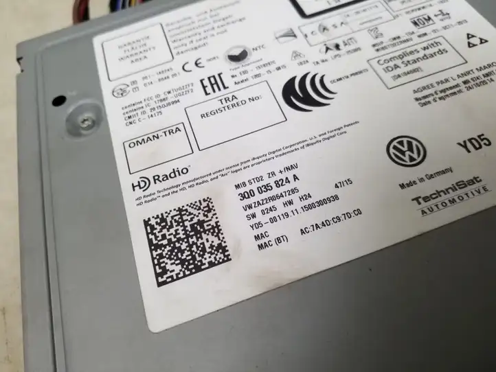 Volkswagen Golf VII (2013 - 2019) 3Q0035824A Магнитола / мультимедийная система — фото 2