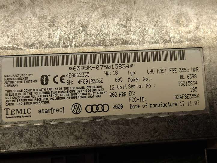 Audi Q7 (2005 - 2009)  4E0862335 Мультимедийный контроллер