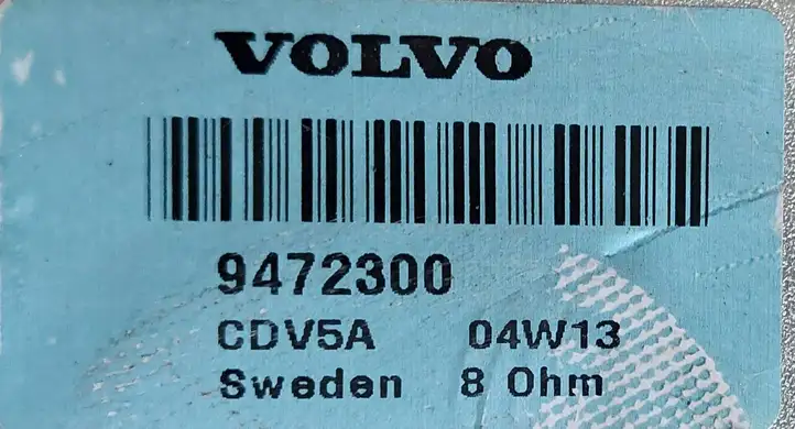 Volvo S80 (2004 - 2006) 9472300 Динамики задней полки — фото 5