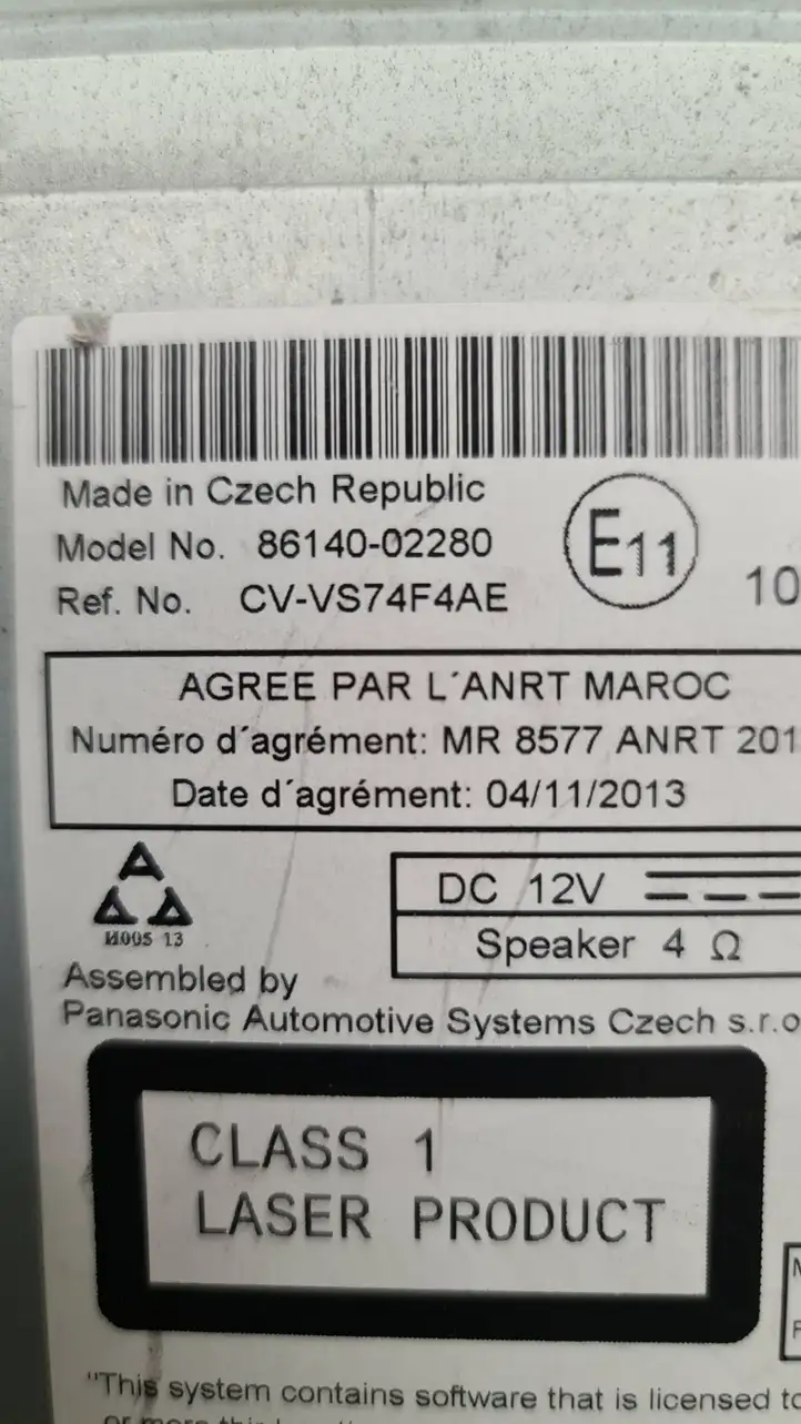 Toyota Auris E180 (2012 - 2018) 8614002280 Магнитола / мультимедийная система — фото 3