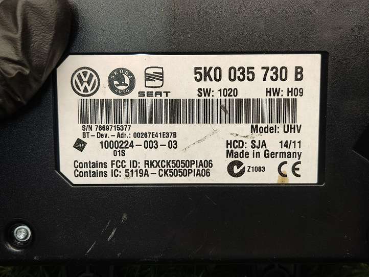 Volkswagen PASSAT B7 (2011 - 2014)  5K0035730B Mодуль kомфортa
