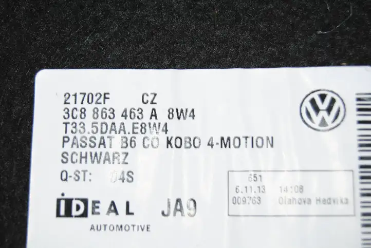 Volkswagen PASSAT CC (2012 - 2017) 3C8863463 Пол багажника — фото 1