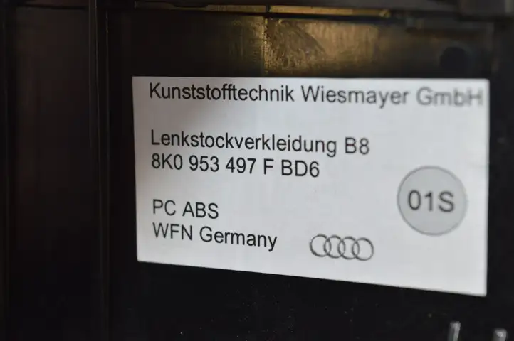 Audi A5 8T 8F (2007 - 2011) 8K0953497F Обшивка рулевой колонки — фото 7