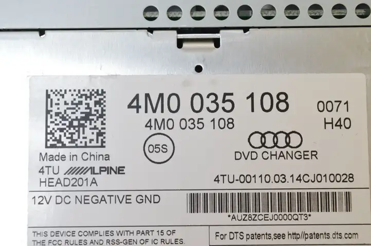 Audi A7 S7 4G (2010 - 2014) 4M0035108 CD/DVD чейнджер — фото 9