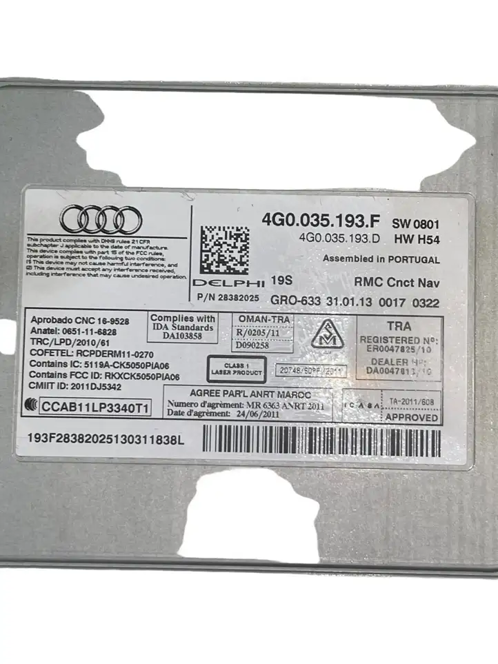 Audi A6 C7 (2011 - 2014) 4G0035193F Контроллер мультимедийной системы — фото 6