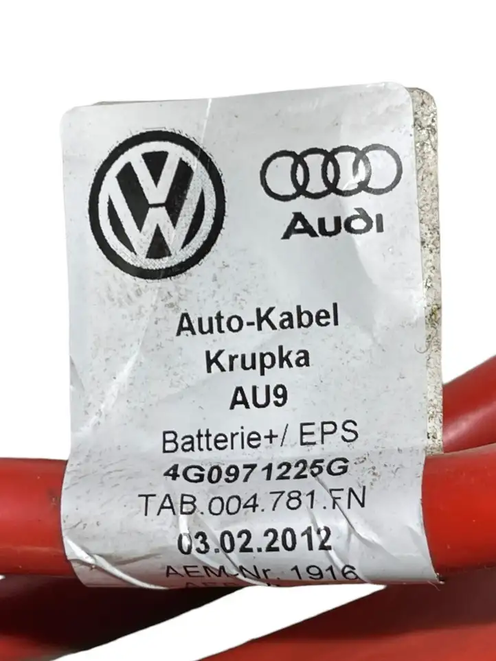 Audi A6 C7 (2011 - 2014) 4G0971225G Плюсовой провод аккумулятора — фото 4