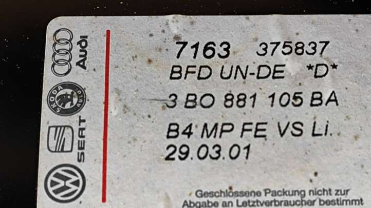 Volkswagen PASSAT B5.5 (2001 - 2005)  3B0881106BA Комплект сидений