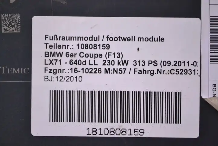 BMW 6 F12 F13 (2010 - 2018) 9251976 Модуль управления кузовом (BCM) — фото 7