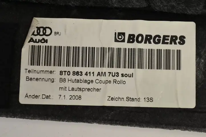 Audi A5 8T 8F (2011 - 2016) 8T0863411AM Задний подоконник — фото 4
