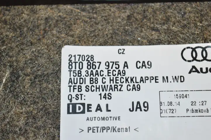Audi A5 8T 8F (2011 - 2016) 8T0867975A Обшивка багажника — фото 4