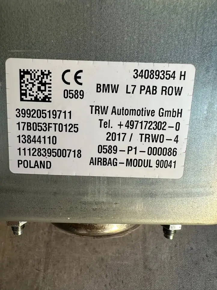 BMW 4 F36 Gran coupe (2017 - ) 34089354H Подушка безопасности пассажира — фото 4