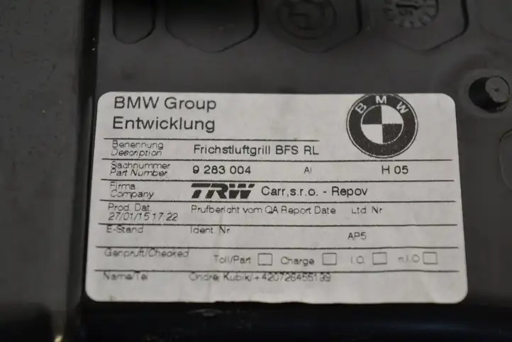 BMW i3 (2013 - ) 9282999 Воздушная решетка панели — фото 7