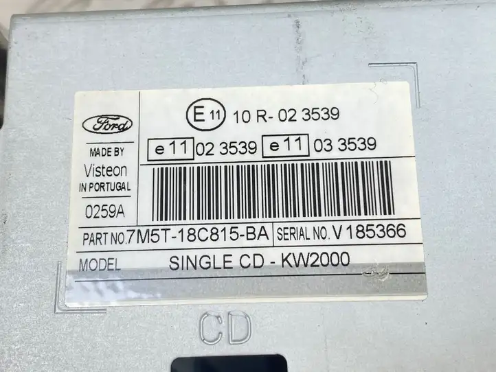Ford Focus (2005 - 2008) 7M5T18C815BA Магнитола / мультимедийная система — фото 4