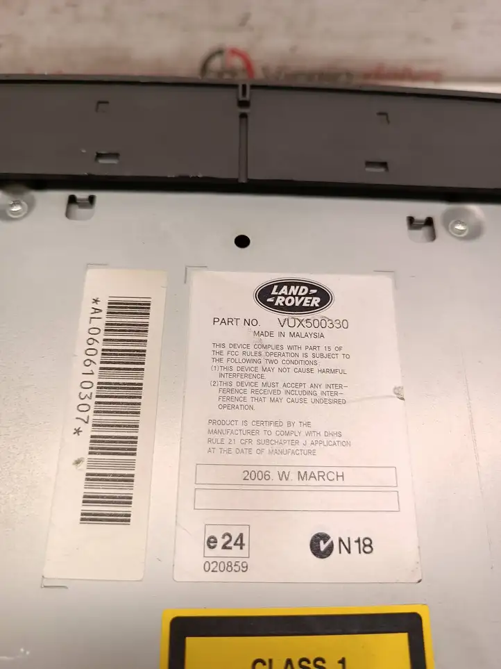 Land Rover Discovery (2004 - 2009)  Vux500330 Радио/ проигрыватель CD/DVD / навигация