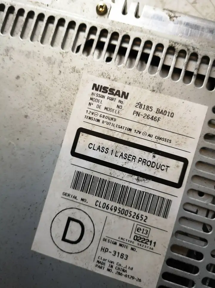 Nissan Primera (2001 - 2008) PN2646F Магнитола / мультимедийная система — фото 5