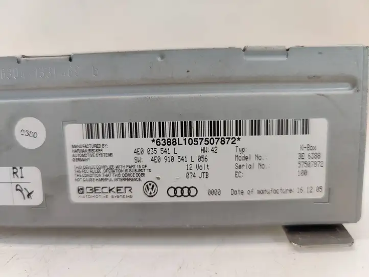 Audi Q7 4L (2005 - 2009) 4E0910541L Магнитола / мультимедийная система — фото 6