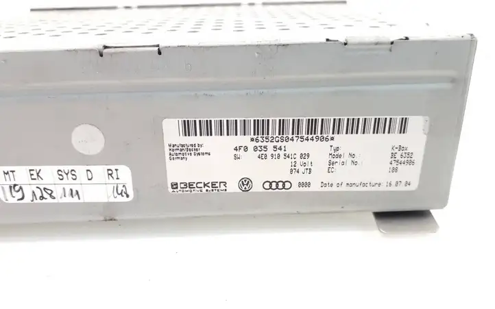 Audi A6 S6 C6 4F (2004 - 2008) 4F0035541 Магнитола / мультимедийная система — фото 6