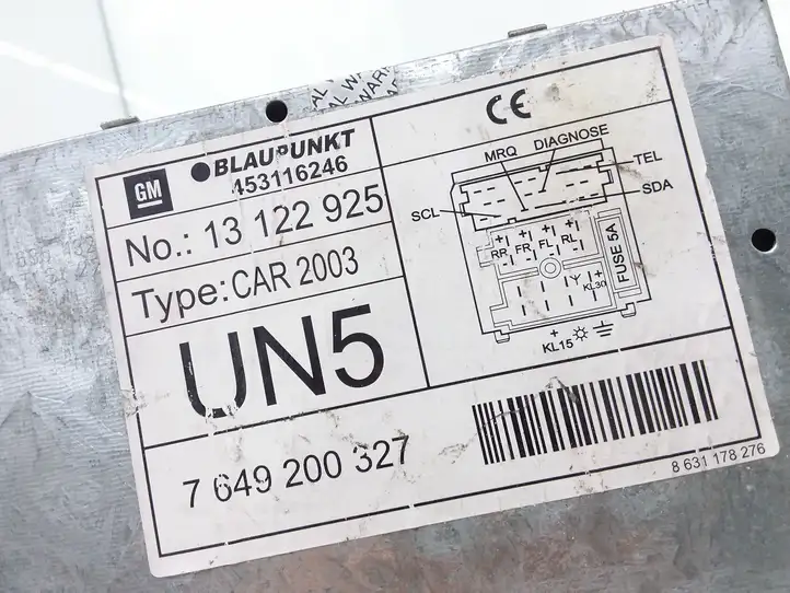 Opel Meriva A (2002 - 2006) 13122925 Магнитола / мультимедийная система — фото 3
