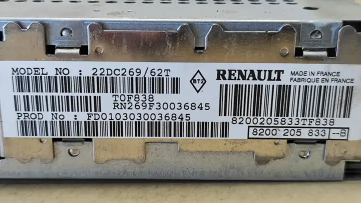 Renault Vel Satis (2002 - 2005) 8200205833 Магнитола / мультимедийная система — фото 3