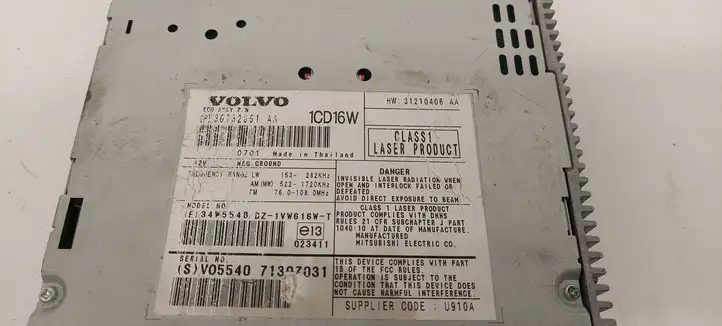 Volvo V50 (2004 - 2008) 31210406 Магнитола / мультимедийная система — фото 5